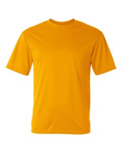 t-shirt bleu gold polyester