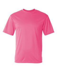 t-shirt bleu rose polyester