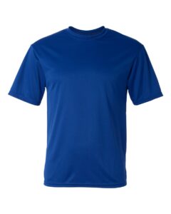 t-shirt bleu royal polyester